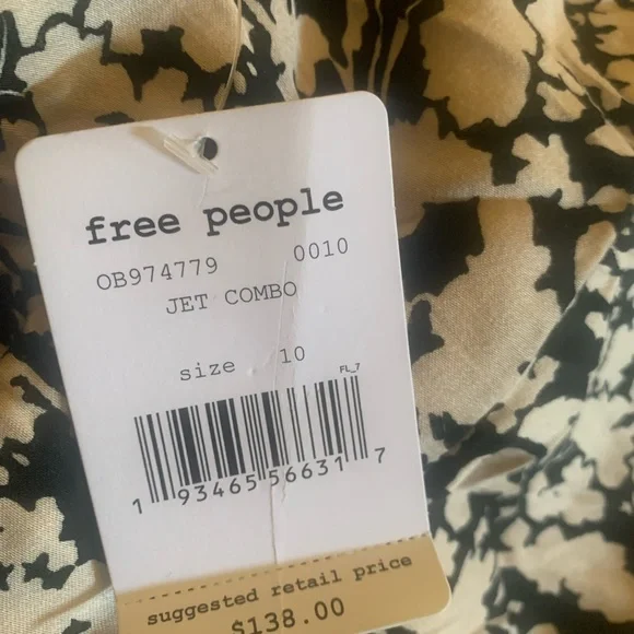 NWT Free People Floral Dress
size 10 - Picture 5 of 7